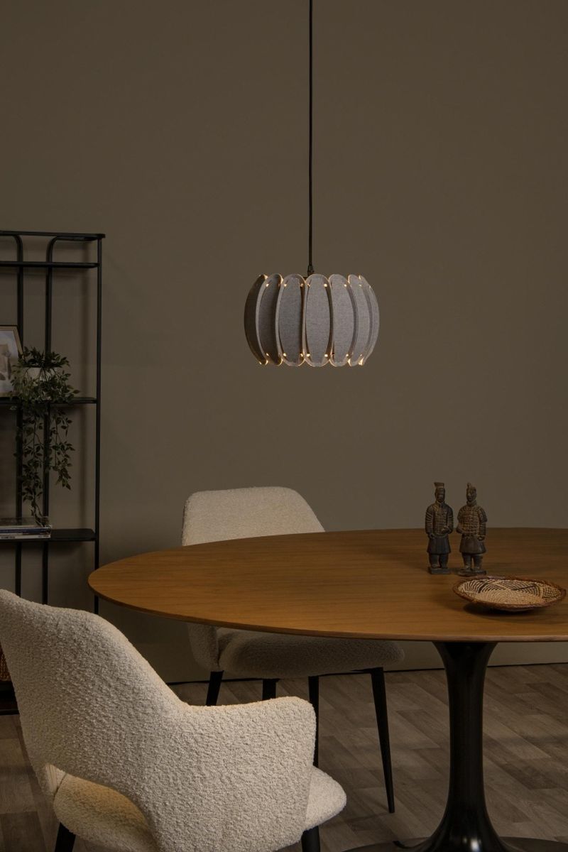 Lucide SPENCER - Závesné svietidlo - Ø 30 cm - 1xE27 - šedá